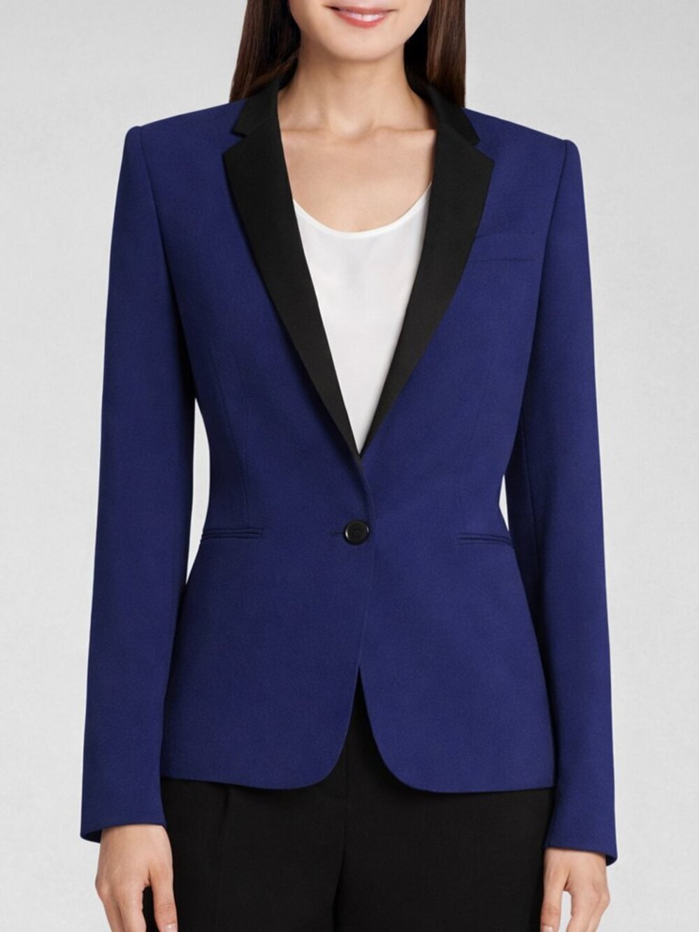 BCBGMaxaria Kamryn Blue Tuxedo Blazer NWT Size XXS